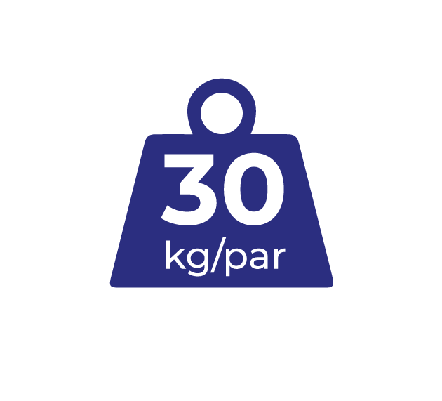 30 kg/par